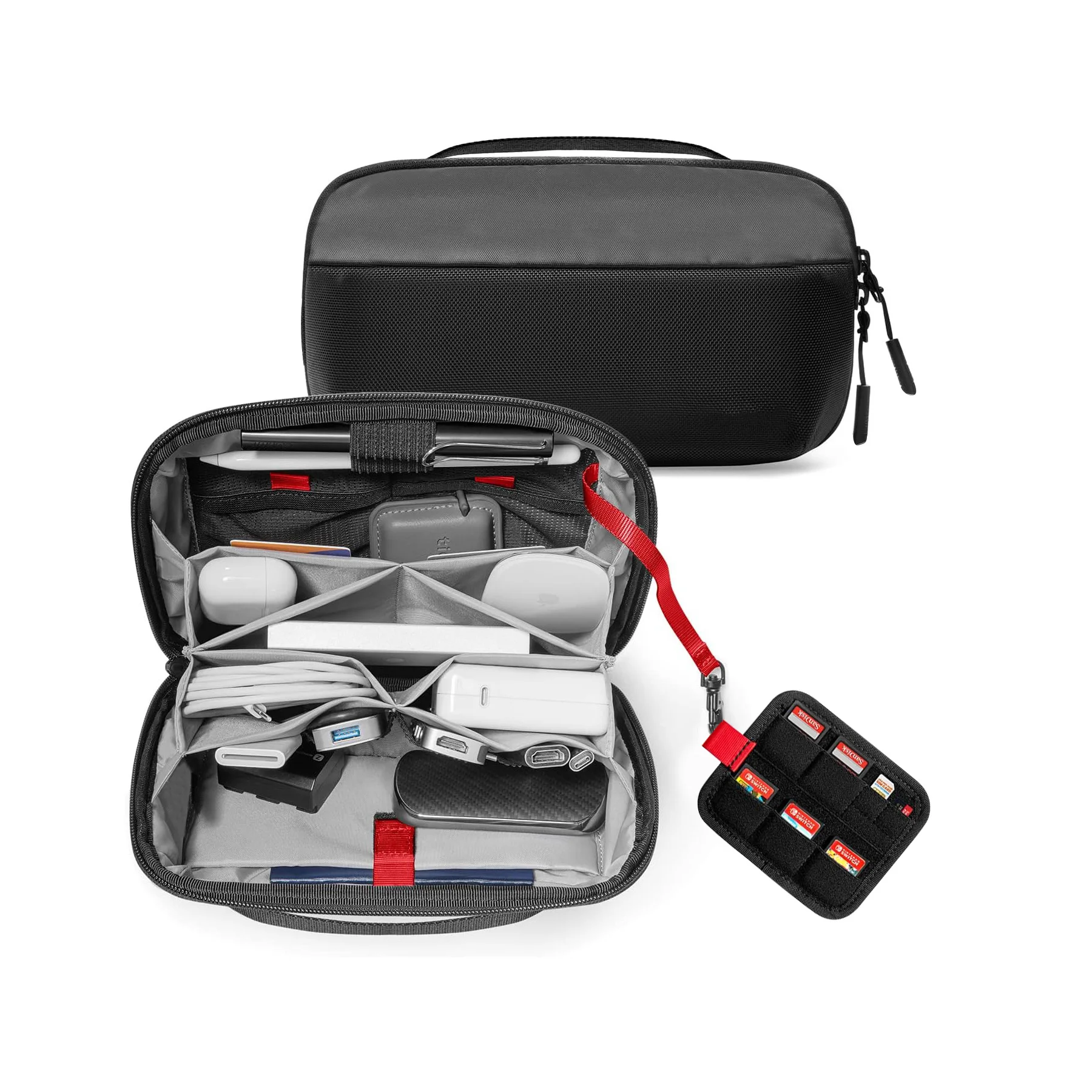 Tech Accessories Box - Organizer da Viaggio per Dispositivi Elettronici,