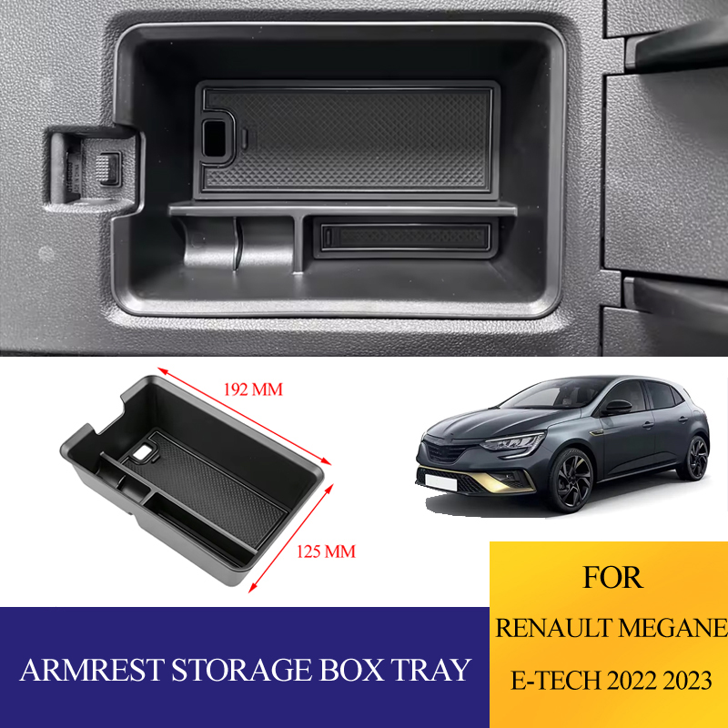 Tech Accessories Box - Vassoio portaoggetti per bracciolo auto in