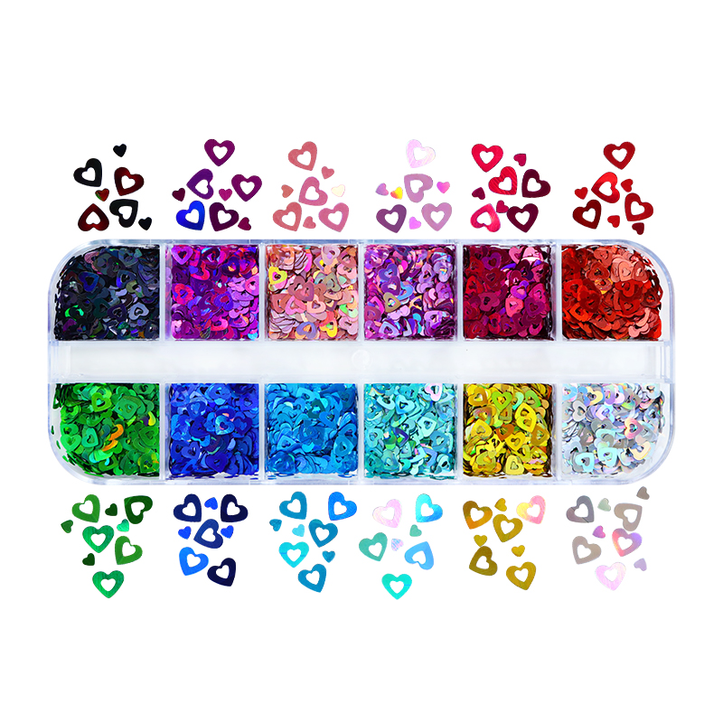 Holographic Love Heart Nail Ar - Tech Accessories Box recensione e prezzo